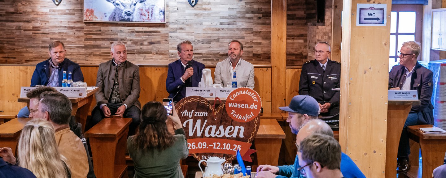 Eröffnungspressekonferenz zum Cannstatter Volksfest 2025