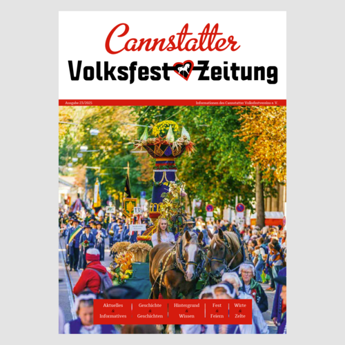 Cover der Cannstatter Volksfest Zeitung 2025